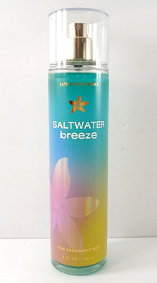 BBW Bath Body Works SALTWATER BREEZE Fine Fragrance Body Spray Mist 8 oz NEW!
