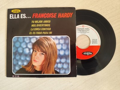 FRANCOISE HARDY - TU MEJOR AMIGO VINYL EP 7'' SPAIN ORIGINAL PS ESPAGNE 1963 VG+