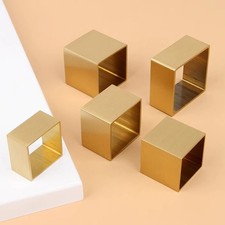 Dining Table Leg Ferrules Square Brass Table Chair Foot Cover Sofa Feet Cap Tube