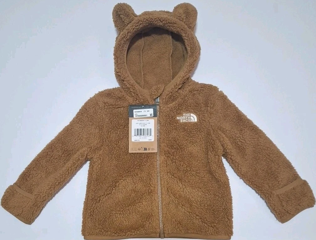 The North Face Baby 12-18M Campshire Full Zip Ears Hoodie, Utility Brown
