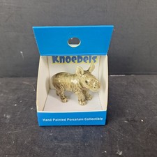 Little Critterz Courage White Rhino Calf Miniature Porcelain Figurine Knoebels