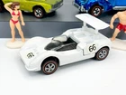Vintage Hot Wheels Redline 1969 White Enamel Chaparral 2G US - Nice...READ!