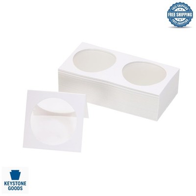 50 Pcs Coin Collection Cardboard Flips for 40mm Coins - Protective Storage Wa...