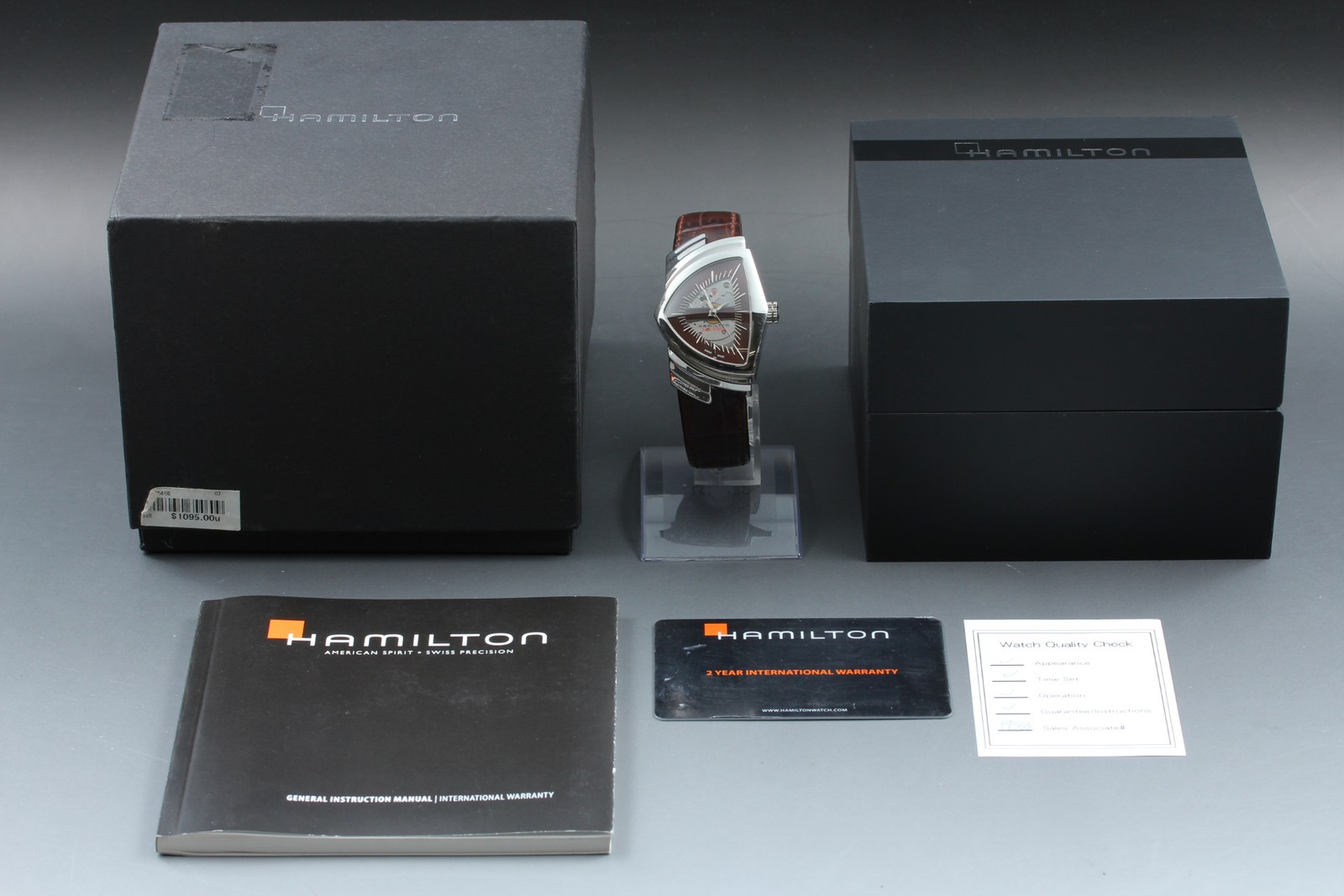 *N MINT in Box* Hamilton Ventura H245150 Silver Automatic Mens Watch From JAPAN image 3