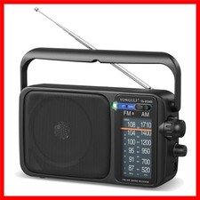 AM FM Radio with Best Reception,Bluetooth Portable AM FM Transistor,Battery O...