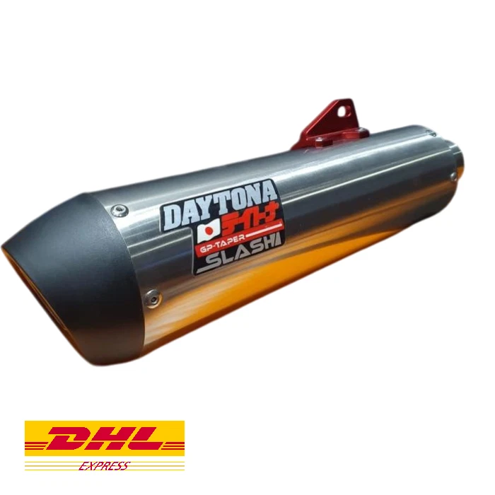 For Yamaha Nmax Aerox 20-24 Exhaust Muffler Daytona GP Taper Slash Full System - Image 2 of 4