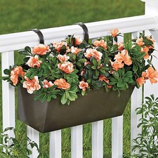 Rectangular Hanging Planter. Planter for Outdoor. Flowers not included.