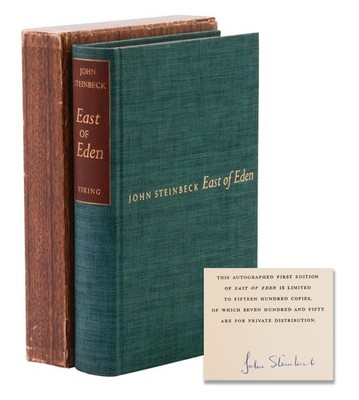 East of Eden ~ JOHN STEINBECK ~ Signed Limited First Edition ~ 1st