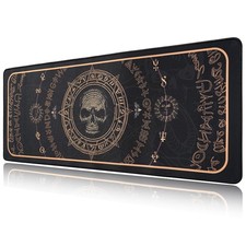 Gold Cool Skull Horror Mouse Pad,Gaming Mouse Pads Goth Desk Accessories, 31....