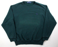 Polo Ralph Lauren Vintage 90's Pony Pullover Crewneck Sweatshirt Size XL Green
