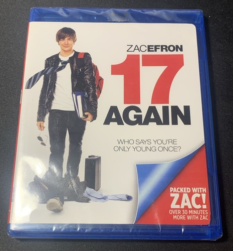17 Again (Blu-ray, 2009) Zac Efron - New/Sealed - Imagen 1 de 3