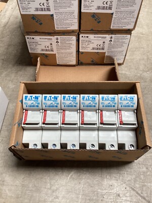 Eaton Bussmann CH141DU 50 Amp 690Vac 1 Pole 14x51 Fuse Holder White CH14 Qty. 6