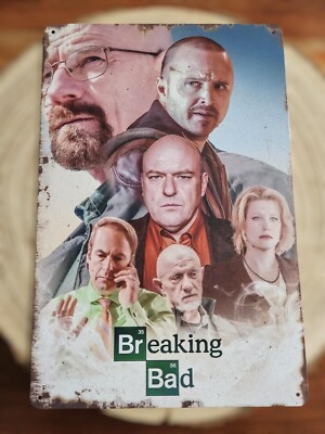   Blechschild Metallschild Breaking Bad Walter White Heisenberg Bryan Cranston