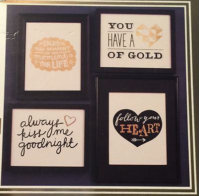 Gold Foil Frameable Quotes - 8x10 & 5x7 Sizes - New - Various Designs - Art