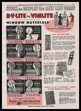 1954 Arvey Corporation Chicago Window Materials Store Display Vintage Print Ad