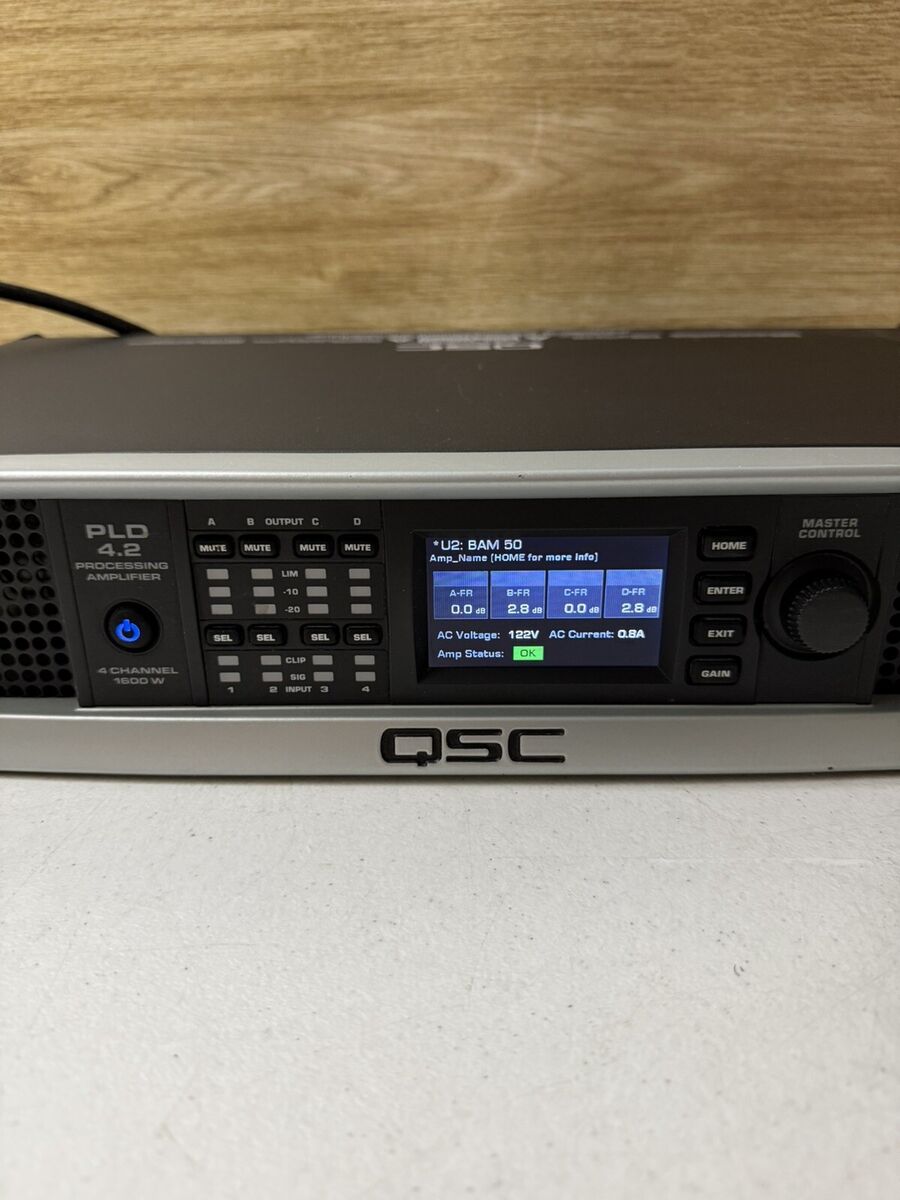 QSC PLD 4.2 PROCESSING AMPLIFIER ~ PLD4.2 4 CHANNEL 1600W | eBay QSC PLD 4.2 PROCESSING AMPLIFIER ~ PLD4.2 4 CHANNEL 1600W | eBay