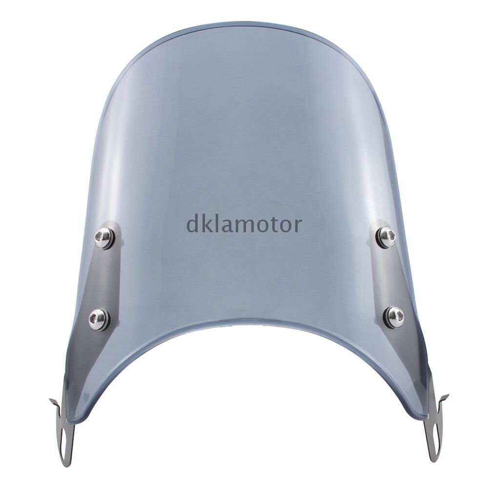 5"7" UniversalRound Smoke Motorcycle Windshield Windscreen Headlight