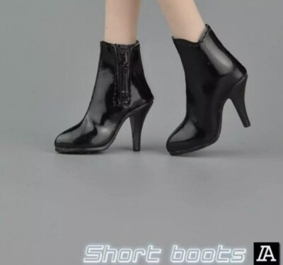 1/6 Scale Red Leather Short Boots For Phicen, Hot Toys, VeryCool, Kumik Action Figures – ZY Toys Accessory