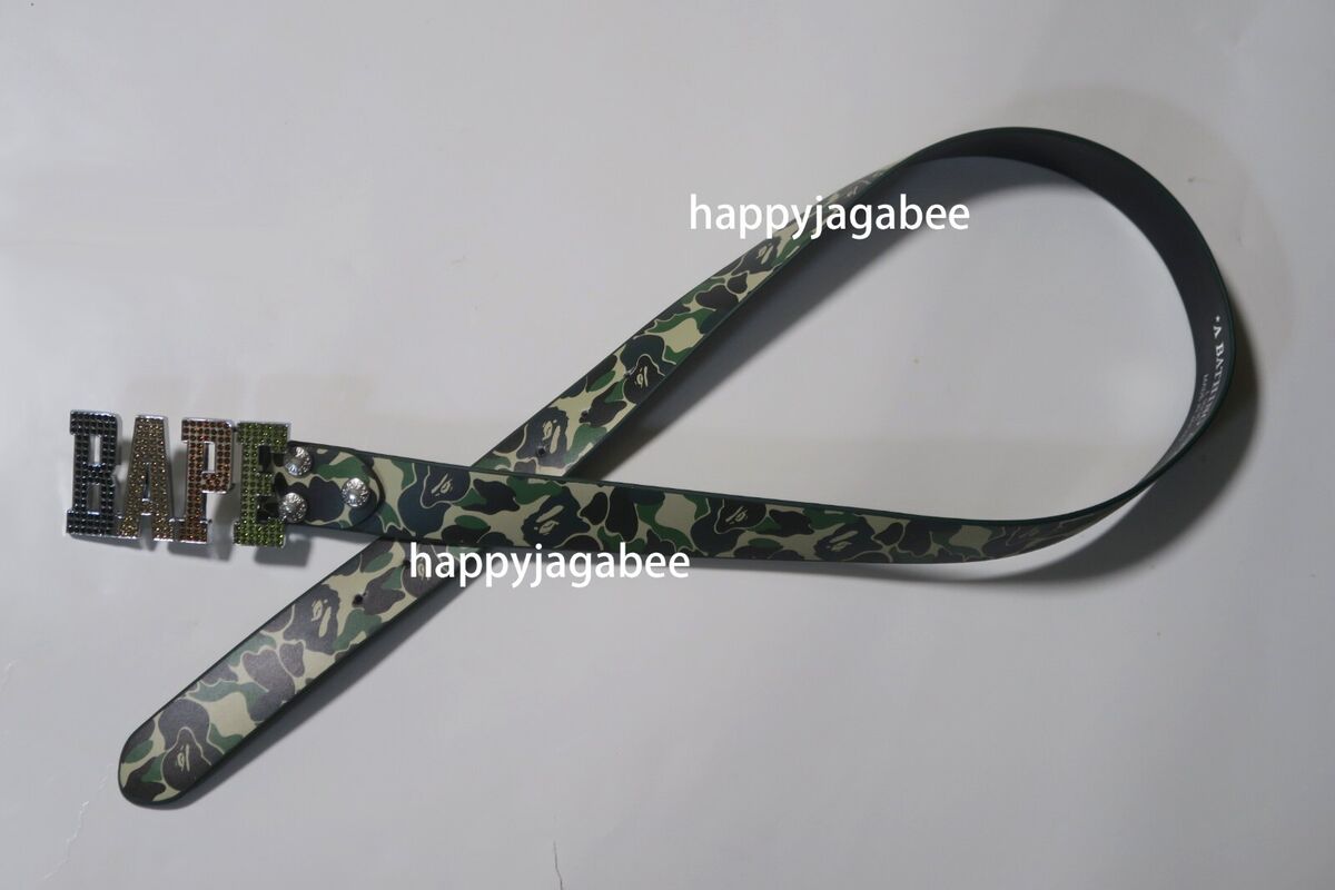 A BATHNIG APE Men's Goods ABC CAMO BAPE LEATHER BELT A BATHNIG APE Men's Goods ABC CAMO BAPE LEATHER BELT