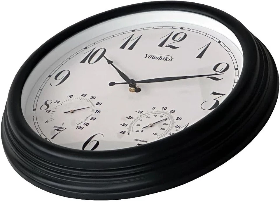 Outdoor Clock Vintage Waterproof Garden Clock  for Patio, Pool Fence 38cm - Image 2 of 4