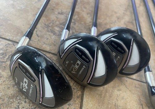 Adams Idea A12 OS Iron Set 5, 7,8,9,S + 3fw, 5fw, 7fw Womens Ultra Lite 45g RH - Picture 4 of 16