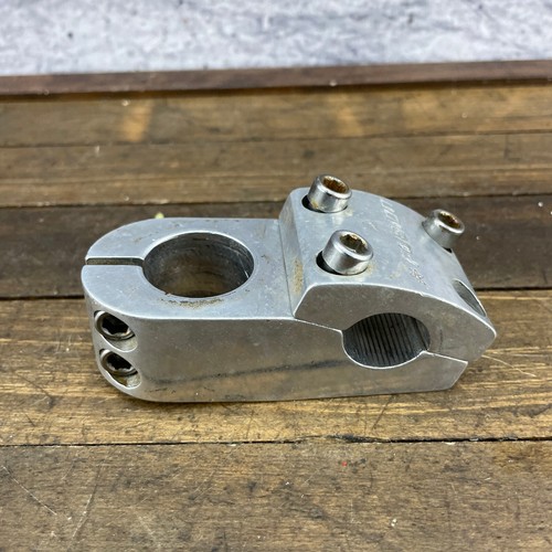 Haro Fusion Stem Old School BMX Threadless 1 1/8 in 22.2 mm 1990s Silver PARTS - Picture 7 of 11