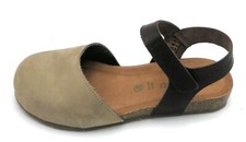 Grunland SB1351 sandalo strap-on pelle castagna camoscio taupe fondo fussbet Q