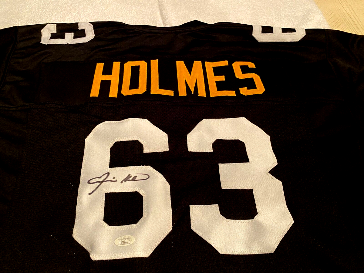 ERNIE HOLMES Signed Steelers (Mint) Jersey -JSA Authenticated