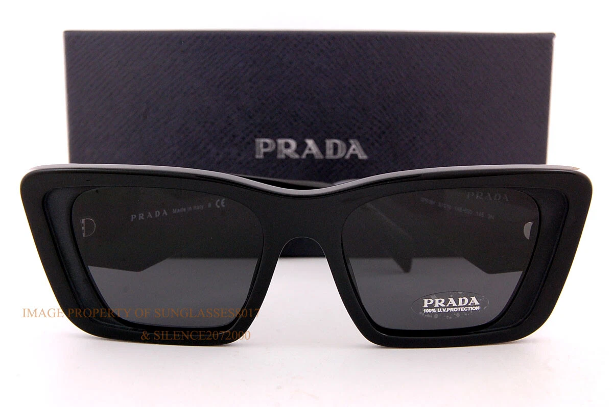 Prada Sunglasses PR 58YS 1AB5S0 Black grey Man | eBay