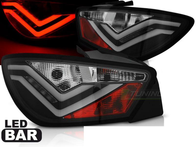 Feux arriere led Bar noir Seat Ibiza 6J anti erreur ordinateur