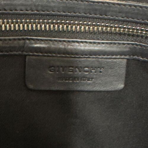 GIVENCHY Antigona Leather 2way HandBag Logo Black USED 202501M - Picture 4 of 14