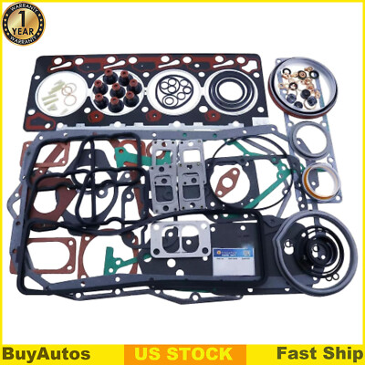 Upper & Lower Full Gasket Set 3804896 3802375 For Cummins 4B 4BT 4BTA ...