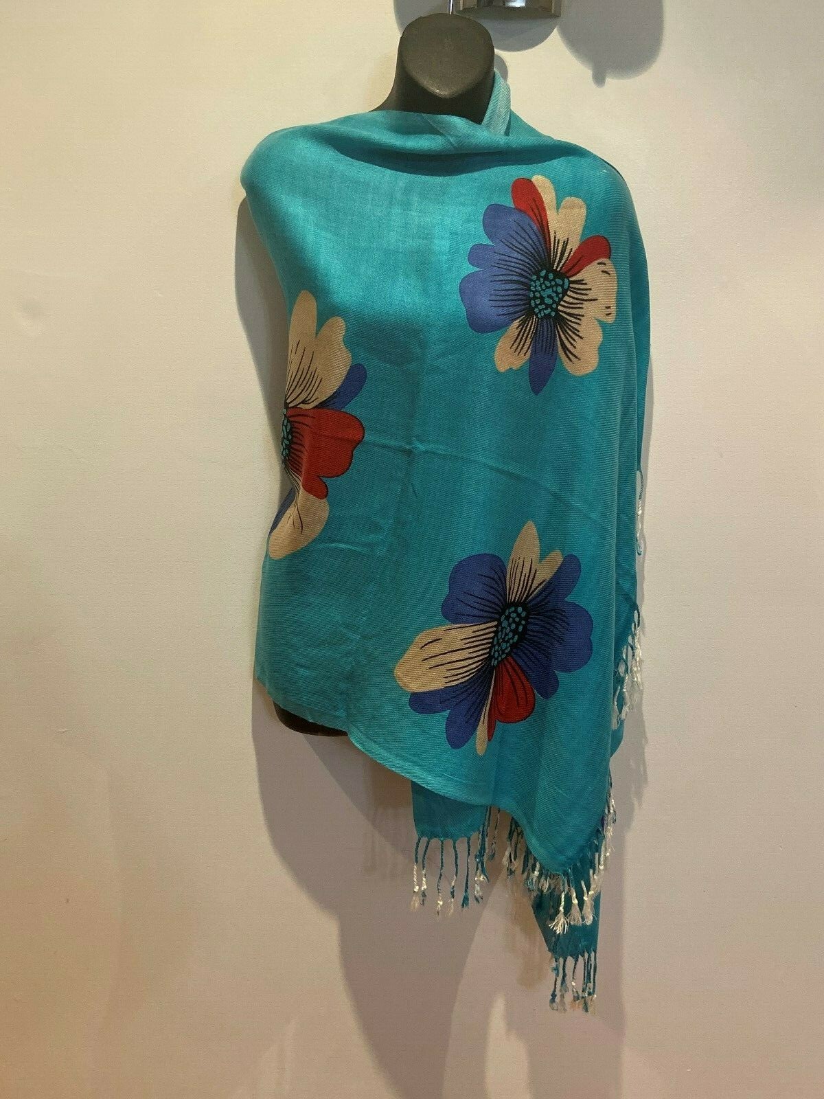 Women's Warm Cashmere Scarf Wrap Large Winter Shawl Stole Flower 100 Pashmina eBay