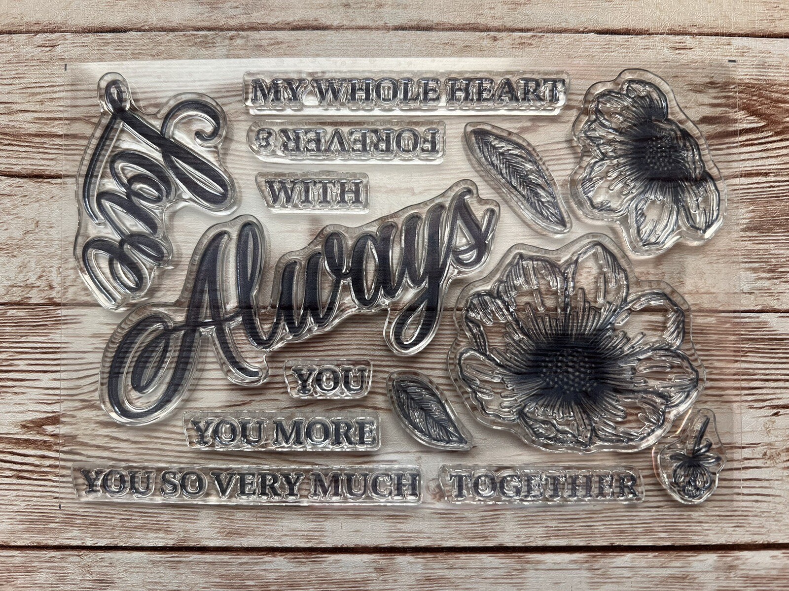 Stampin Up FOREVER & ALWAYS Stamps & Coordinating ALWAY Dies Flowers ...