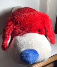 Pillow Pet Pee-Wees 2010 Limited Edition USA Red White and Blue Puppy 19.5"x18.5