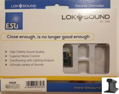 ESU 58828 ~ New 2025 ~ LokSound V5.0 Micro DCC Decoder ~ Next18 ~ Sound Decoder