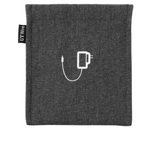 UT Wire Pocket for Phone Watch Chargers Snap and Store Case Gray Canvas New
