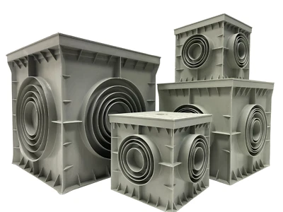 EWH-SHOP Kontrollschacht Revisionsschacht Einlaufkasten Kanalschacht Hofablauf Abdeckung