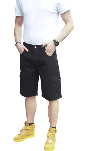 Men's Denim Cargo Shorts 7 Pockets Casual Knee Length Summer Pants (2054) - Picture 8 of 11