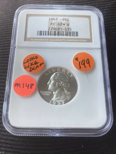 1957 Washington Quarter PR68 W NGC M148