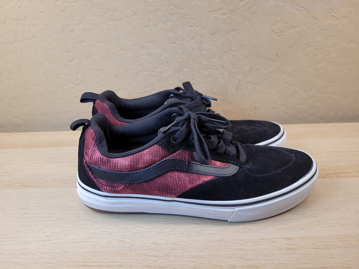 Vans Kyle Walker Pro Black Maroon Skateboarding Shoes Sneakers