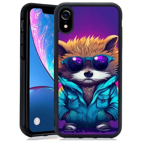 hedgehog candy color For Google Motorola Moto Apple iPhone Hard Black Case - Picture 7 of 25
