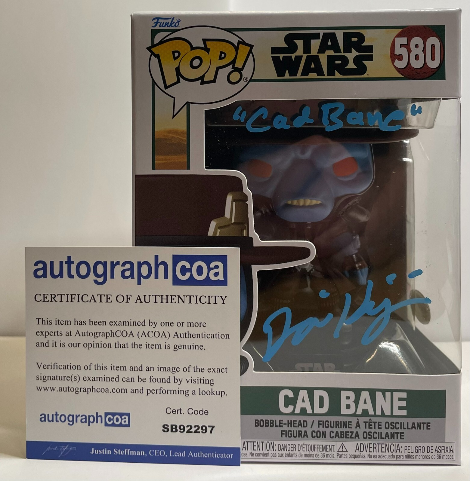 Thumbnail - Dorian Kingi Signed Autogramm Funko Pop Star Wars In Person Autograph