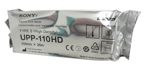 Sony UPP110HD Rollen -papier Wärmeleit- Hohe Dichte Schwarz Und Weiß X10