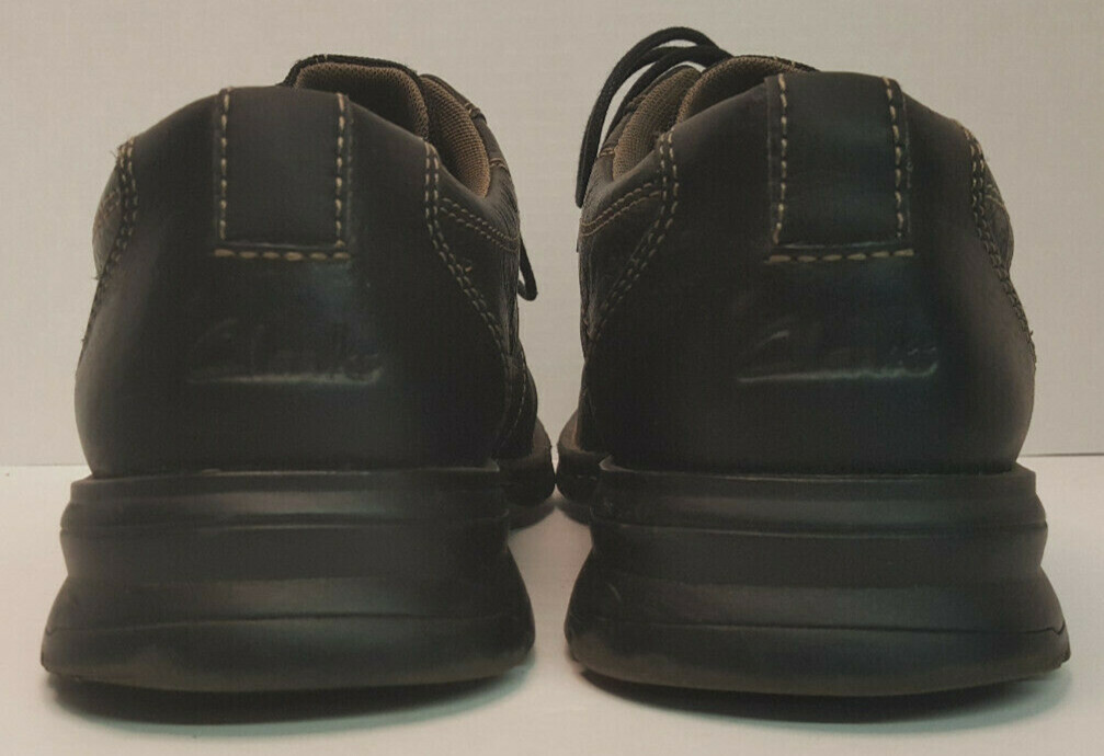 Clarks Espace Men\'s Black Leather Lace Up Loafers Walking Dress Shoes Sz.10‎ EUC Clarks Espace 86234 Black Leather Lace Up Comfort Walking  main image 3
