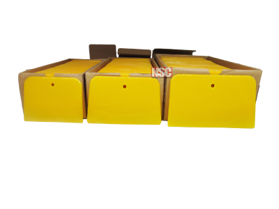 6" Reusable Plastic Spreader - Auto Body Filler Yellow Spreaders (Pack - National Supply Company