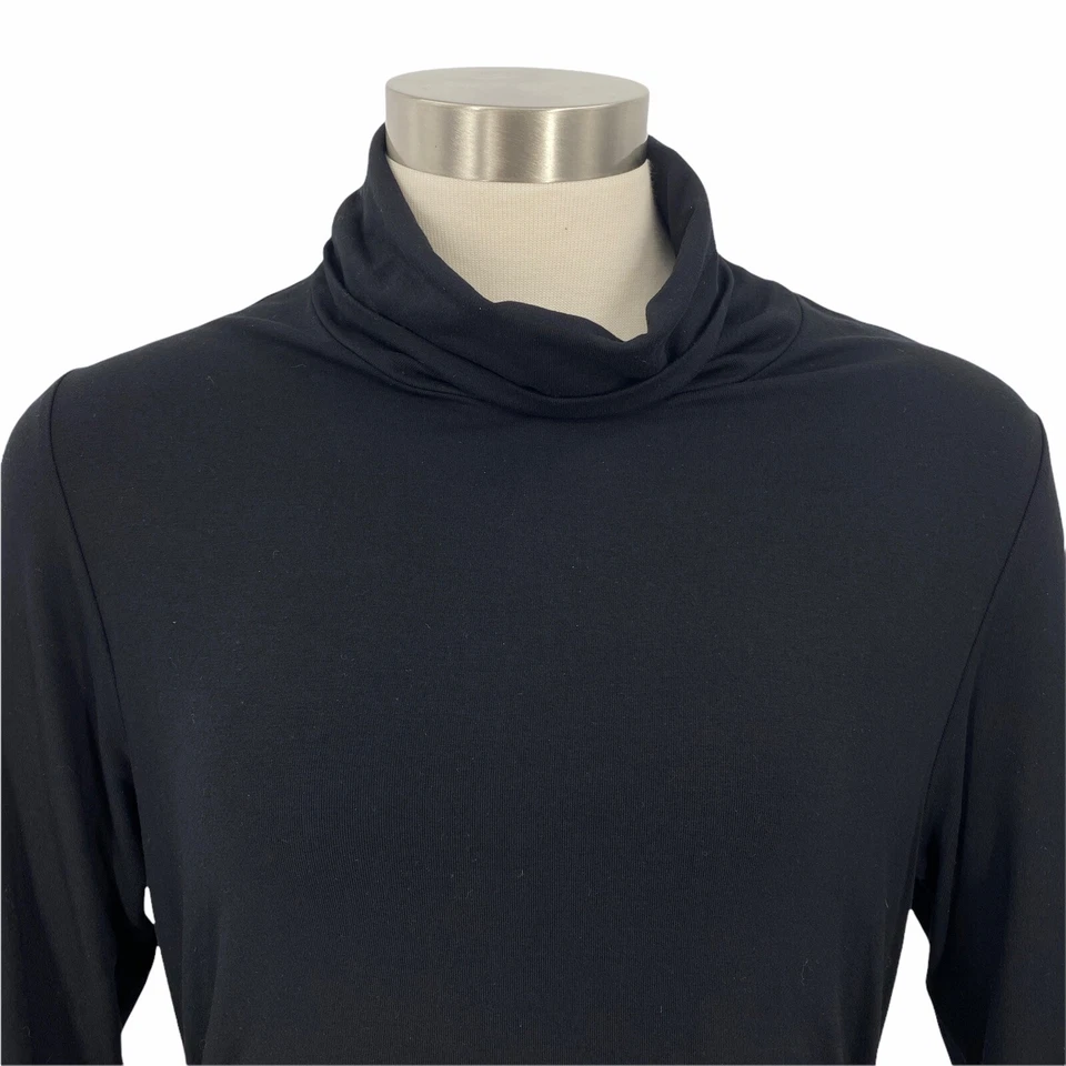 Isabella Oliver Grayson Maternity Midi Dress Black Turtleneck US 10 Brand Size 4 - Image 4 of 4