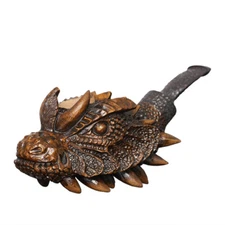 MUXIANG Handmade Briar Tobacco Pipe Rustic Freehand Pipe Carved High-end Pipe