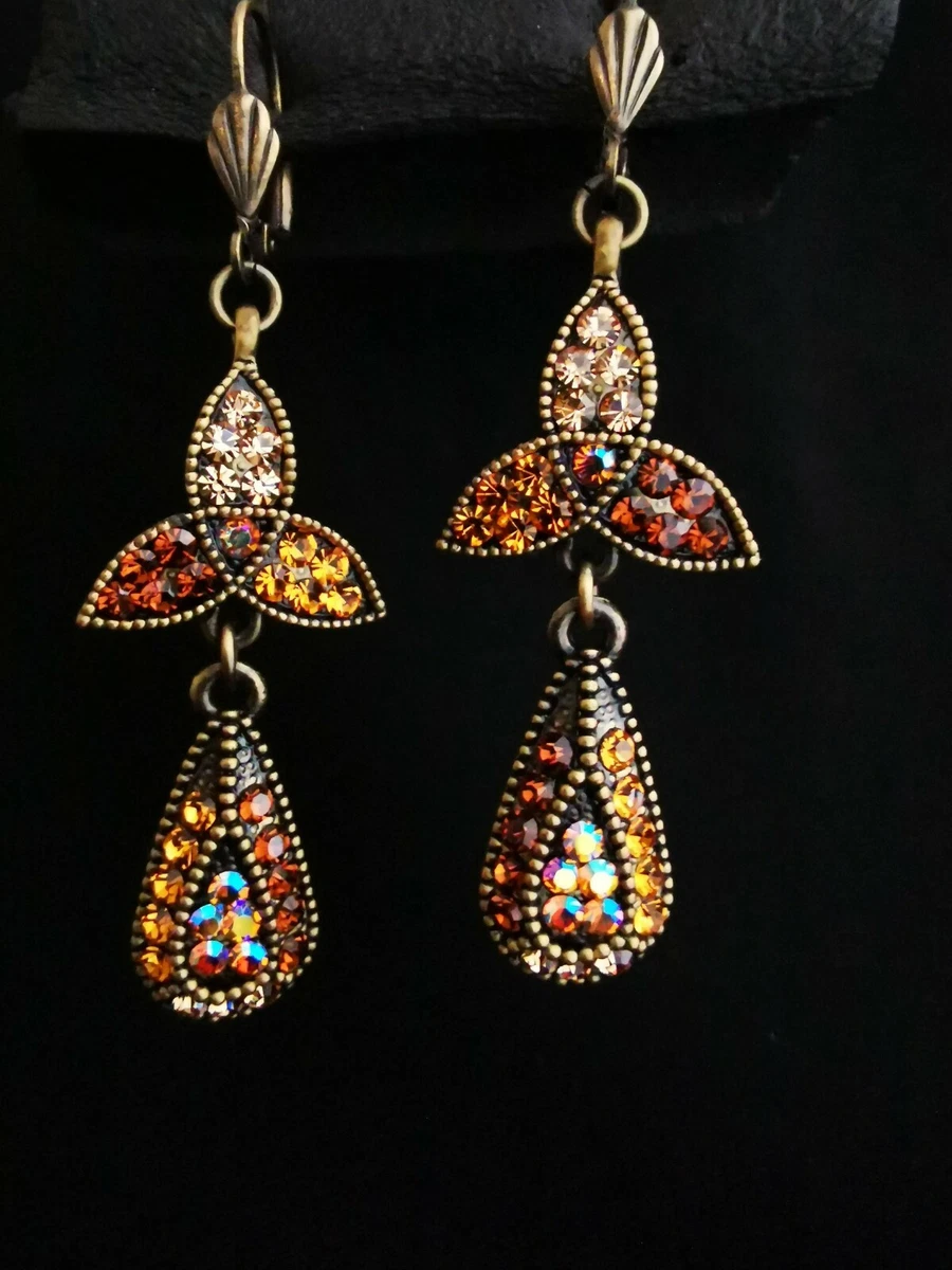 Gorgeous Women Earrings Dangle Wedding Party Swaroski crystal
