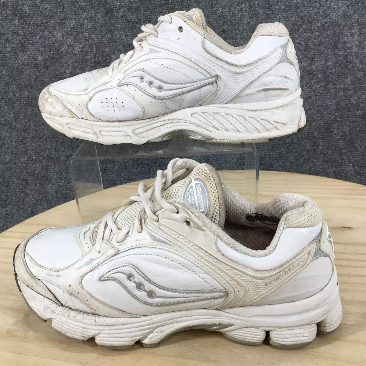 Saucony Shoes Womens 8.5 Echelon Pro Grid Low Sneakers White